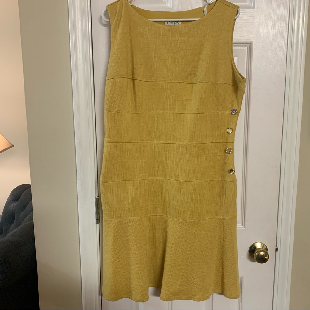 14 Size Deep Fall Yellow Enfocus Dress Sleeveless